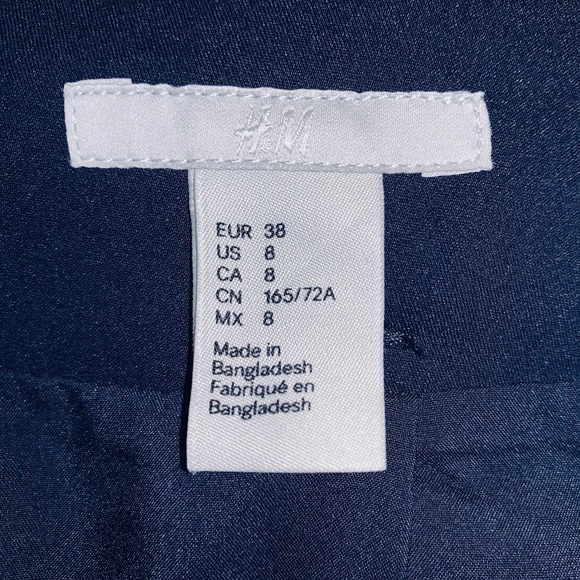 H&M Navy High Waist Pencil Skirt :: 8 - Picture 3 of 3